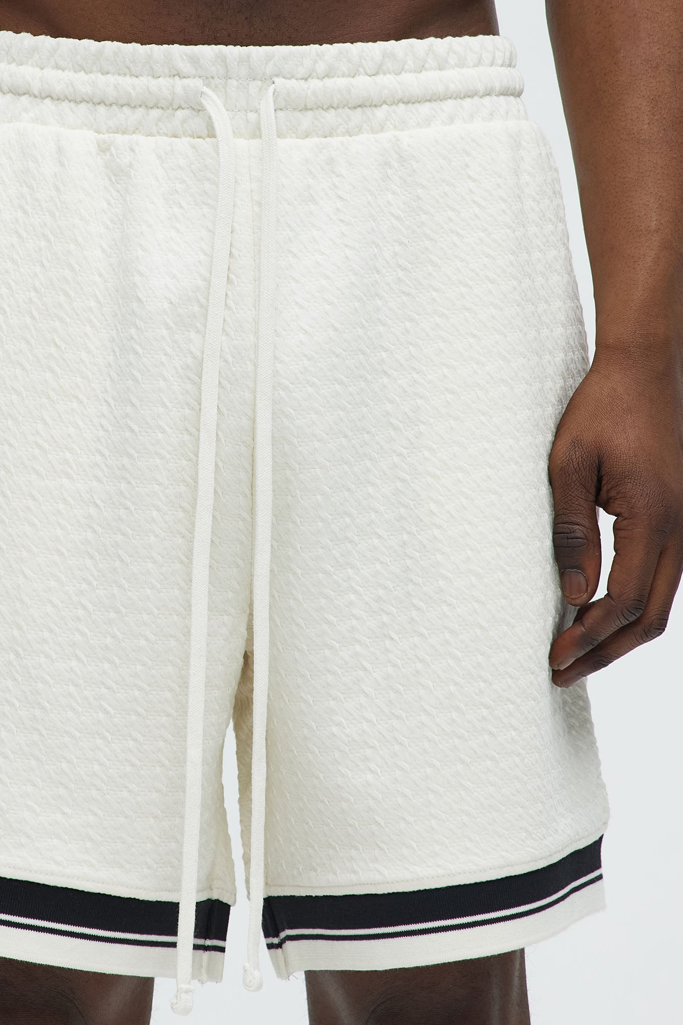 Princeton Textured Shorts - Cream