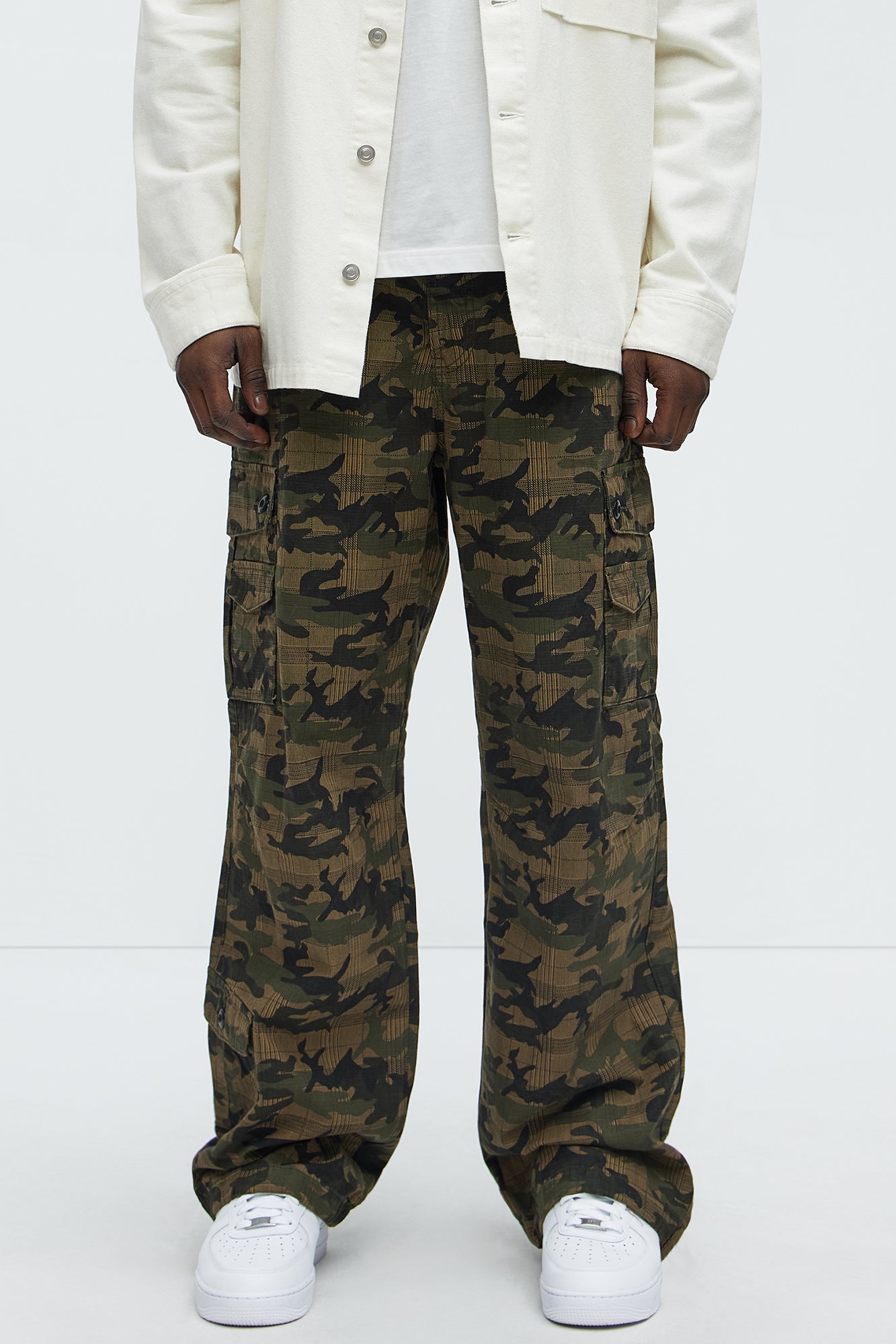 Not On Sight Cargo Baggy Pants - Camouflage