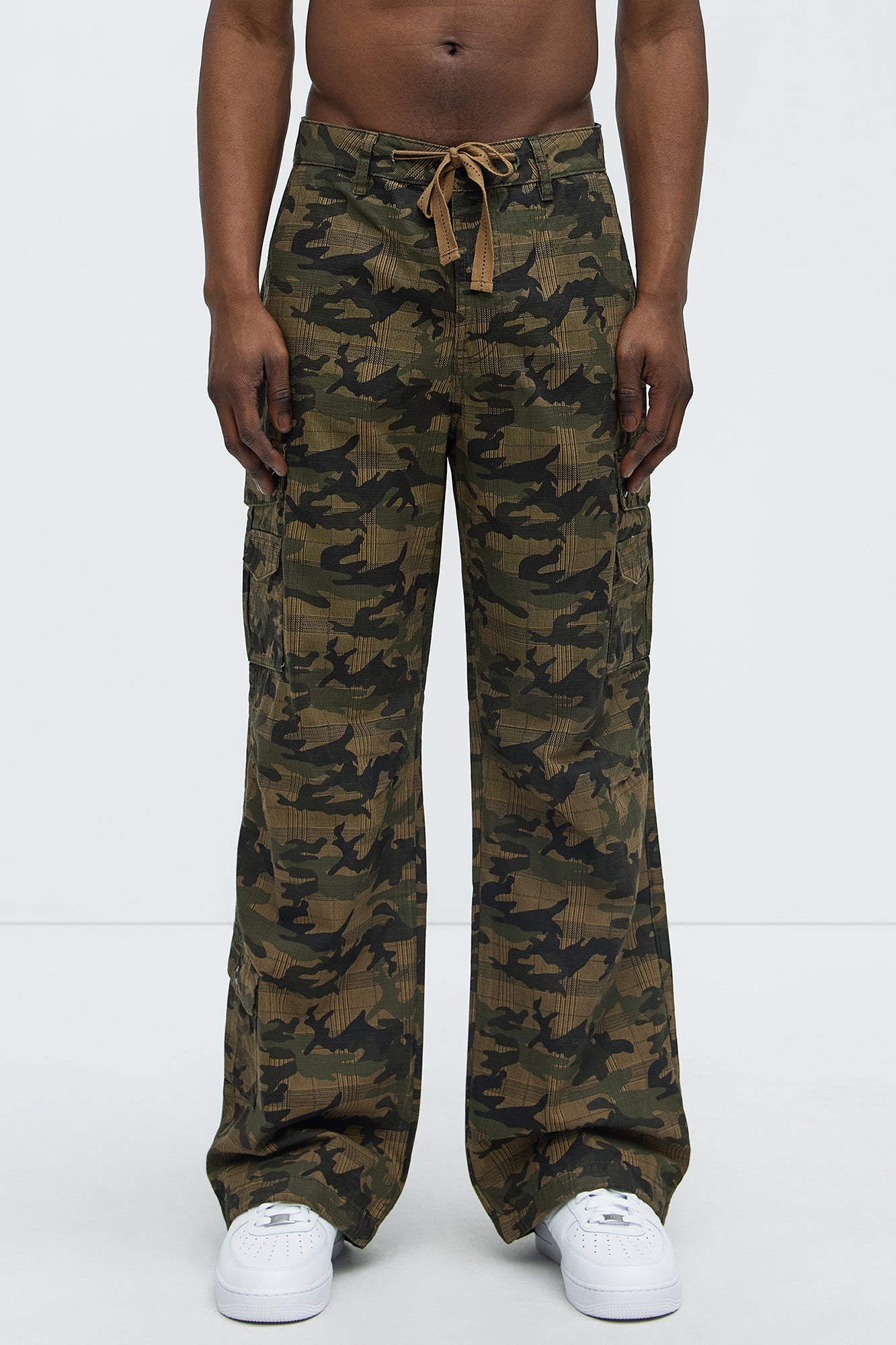 Not On Sight Cargo Baggy Pants - Camouflage