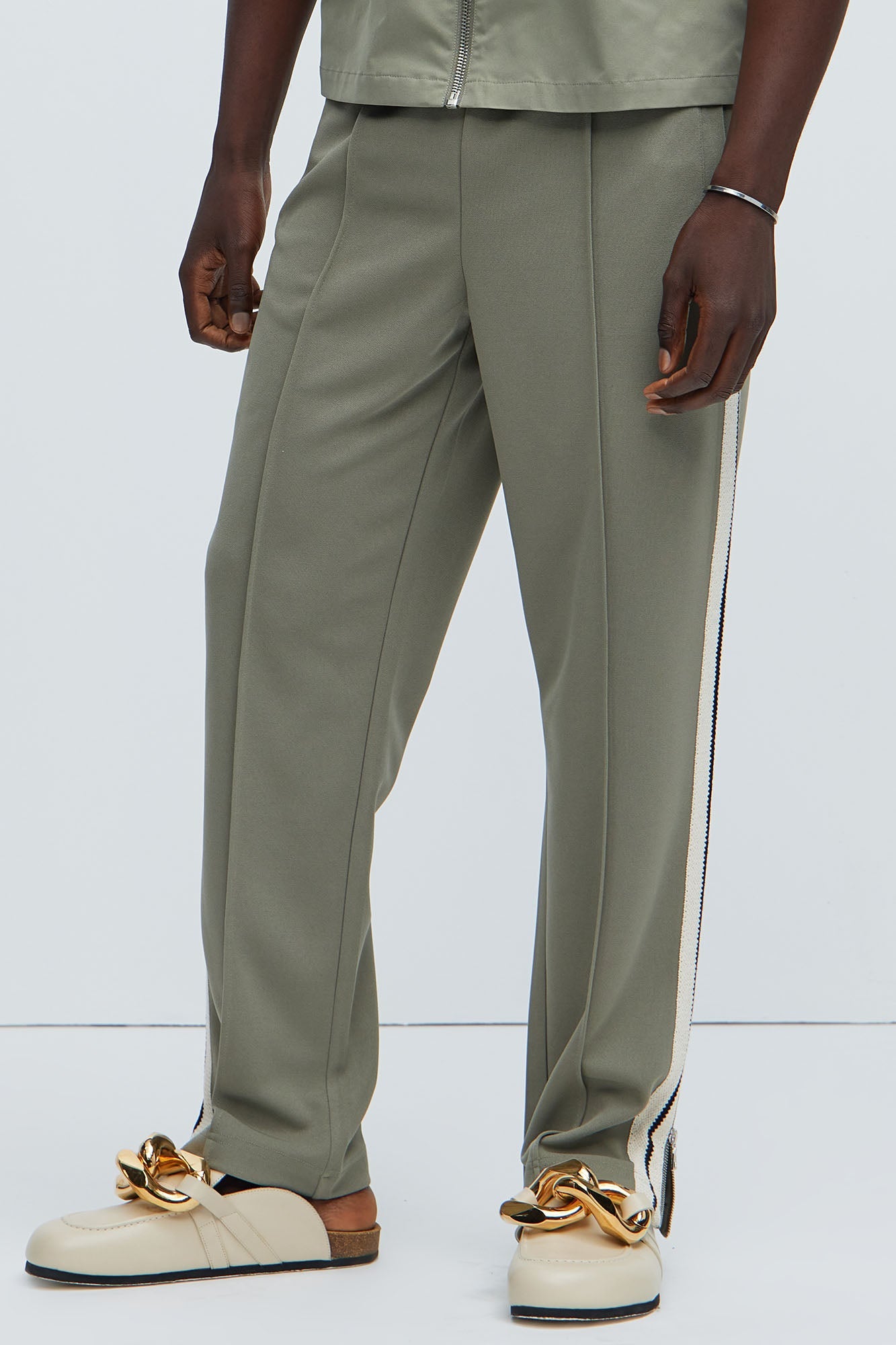 Dennis Classic Knit Track Pants - Olive