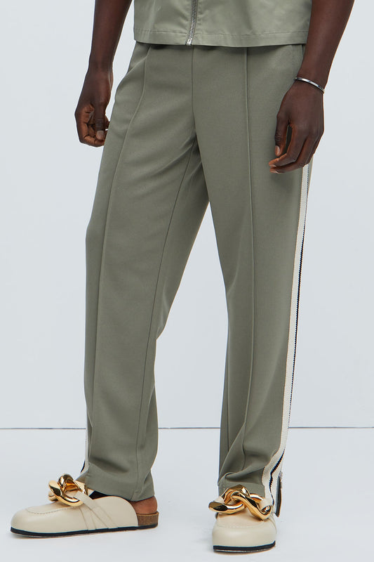 Dennis Classic Knit Track Pants - Olive