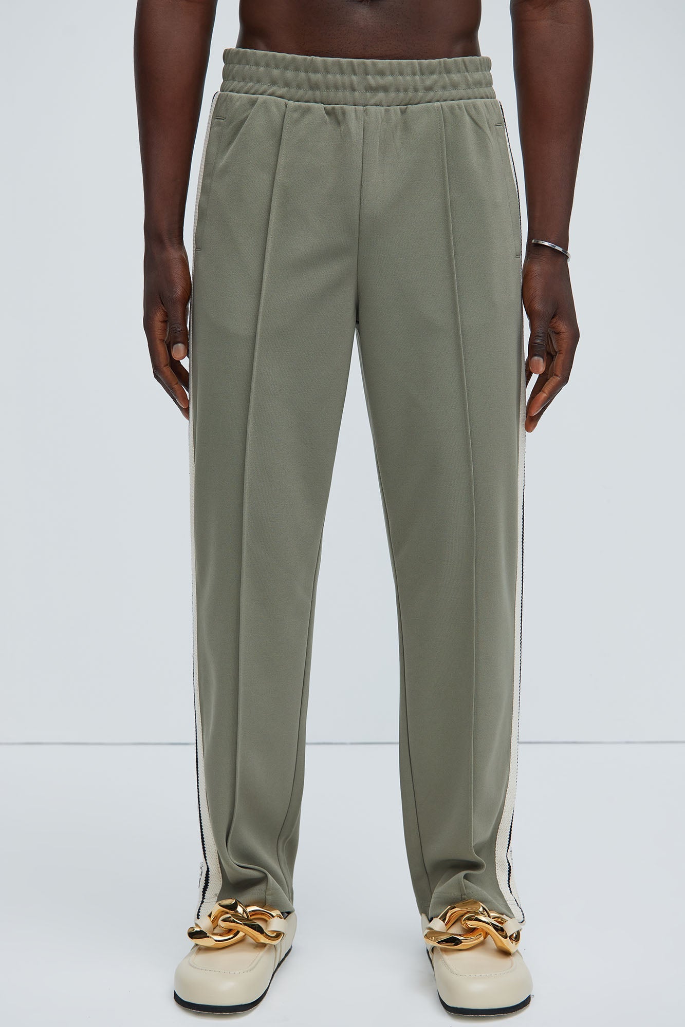 Dennis Classic Knit Track Pants - Olive