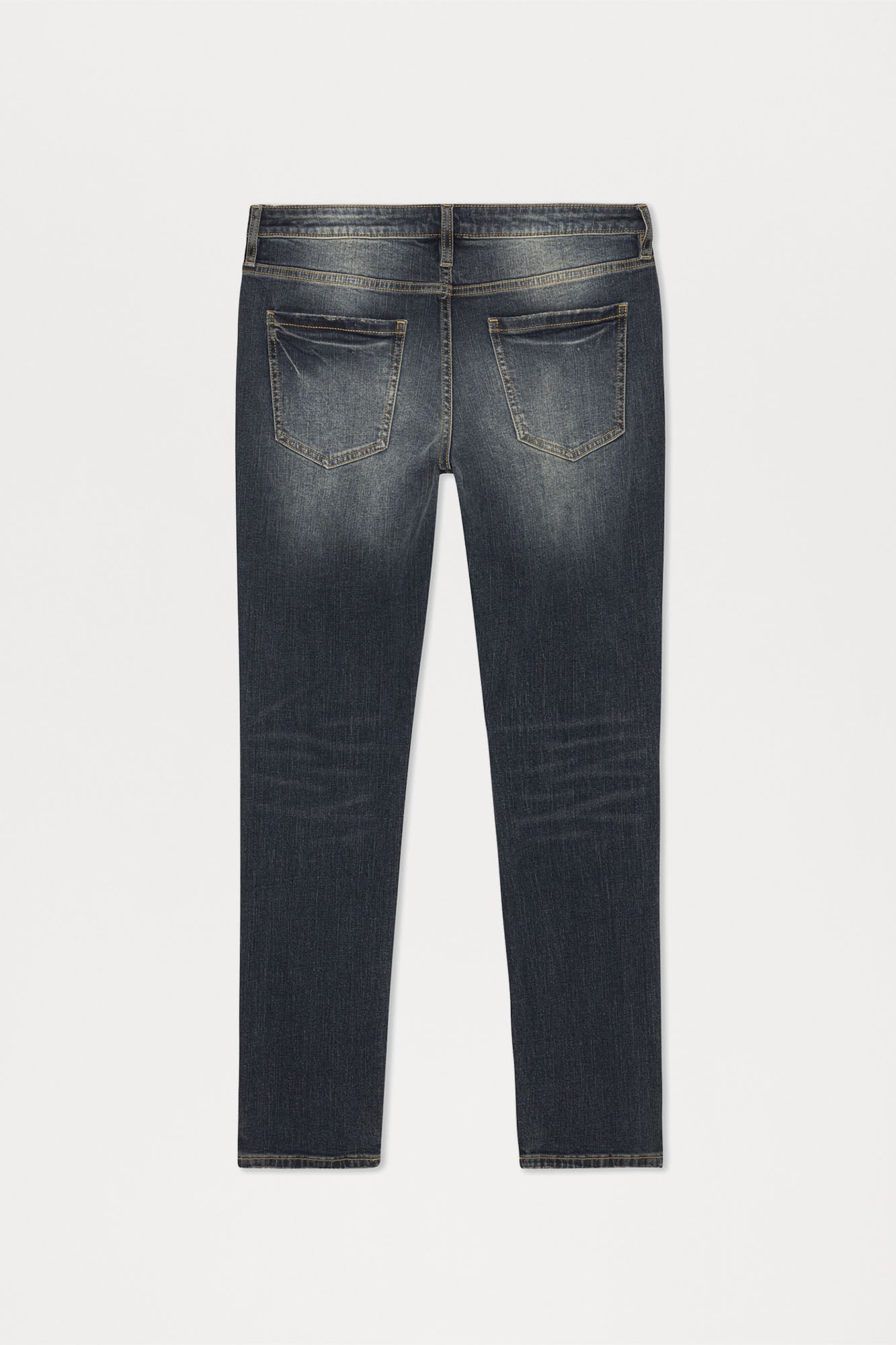 Day To Day Distressed Slim Jeans - Dark Wash