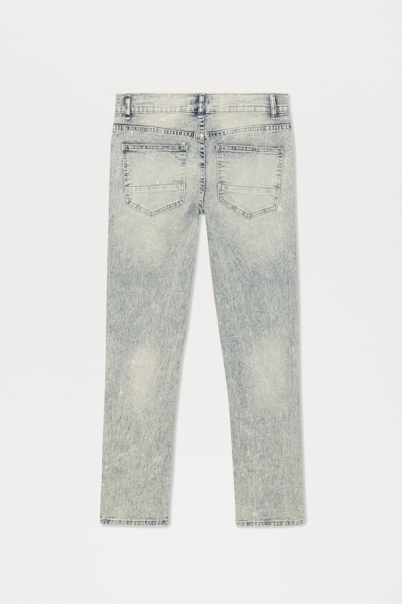 Can't Be Distressed Slim Jeans - Acid Wash Blue