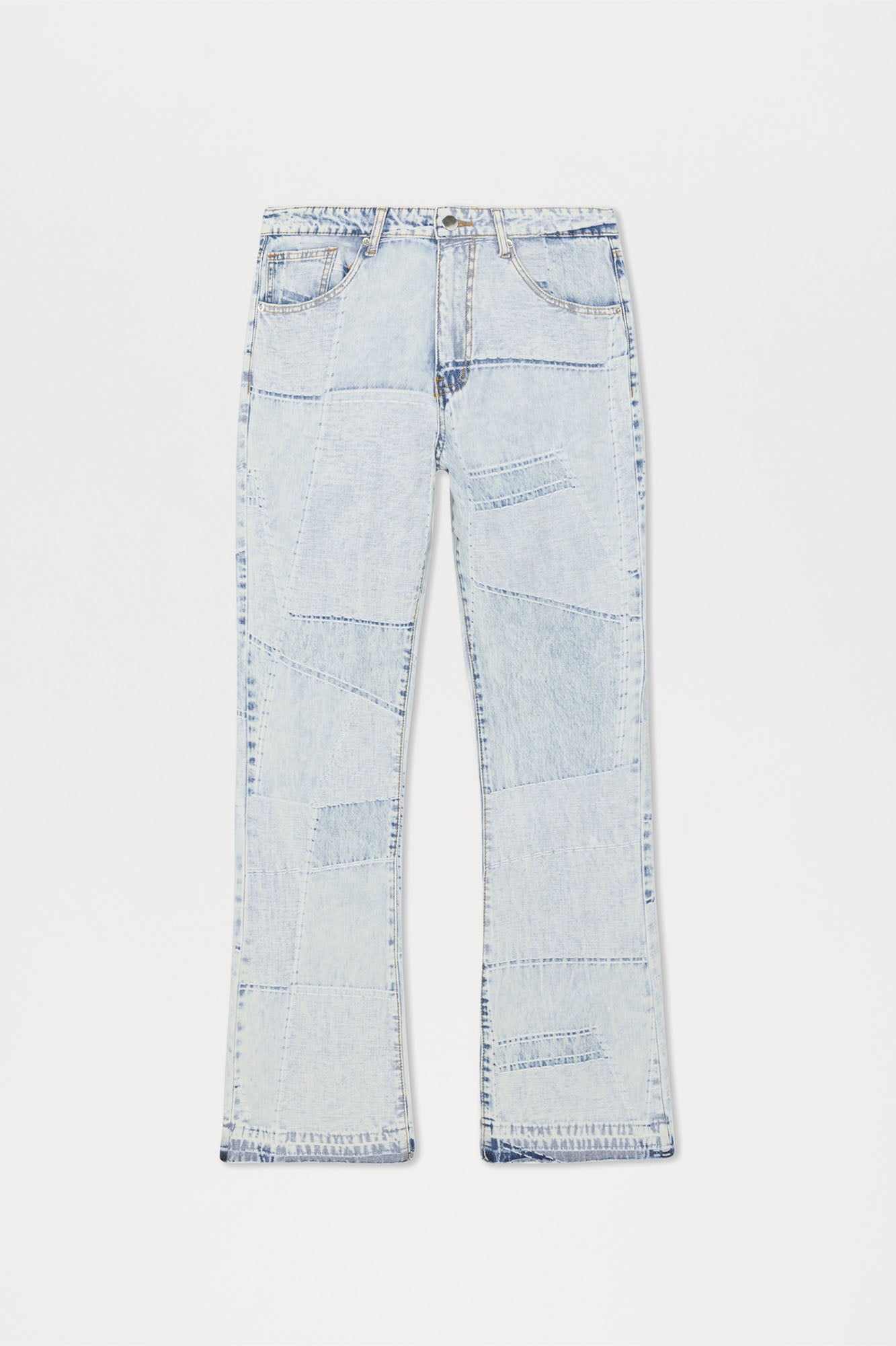 Verdugo Stacked Slim Flare Jeans - Light Blue Wash