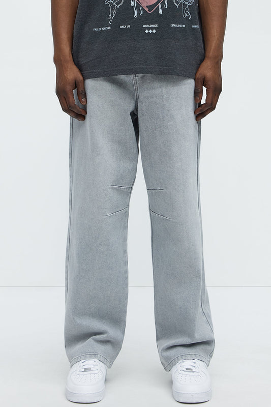Kylan Classic Baggy Jeans - Slate Grey