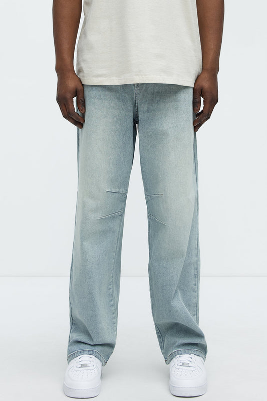 Kylan Classic Baggy Jeans - Light Blue Wash