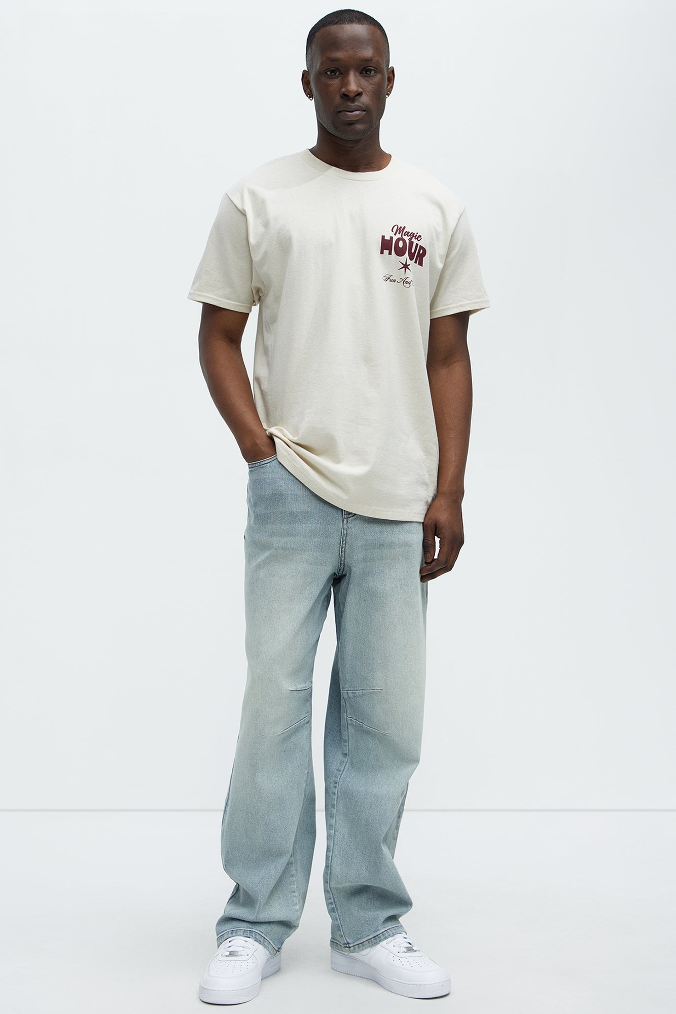 Kylan Classic Baggy Jeans - Light Blue Wash