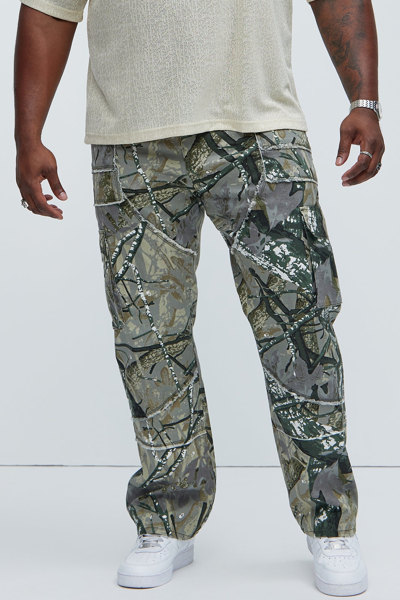 Harvy Straight Pants - Camouflage