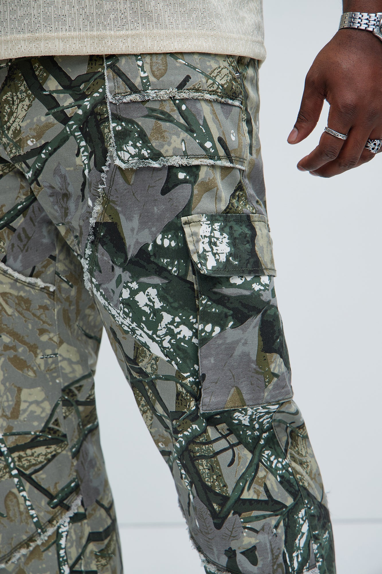 Harvy Straight Pants - Camouflage