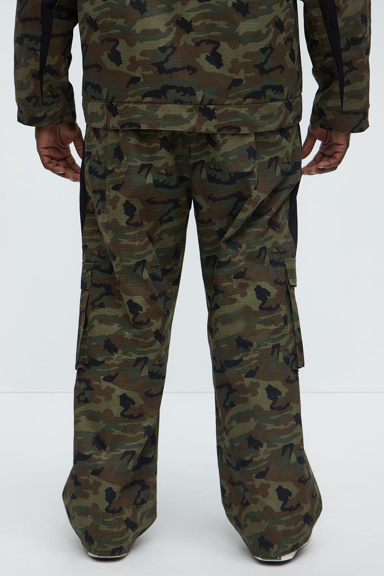 Ripstop Contrast Camo Cargo Pants - Camouflage
