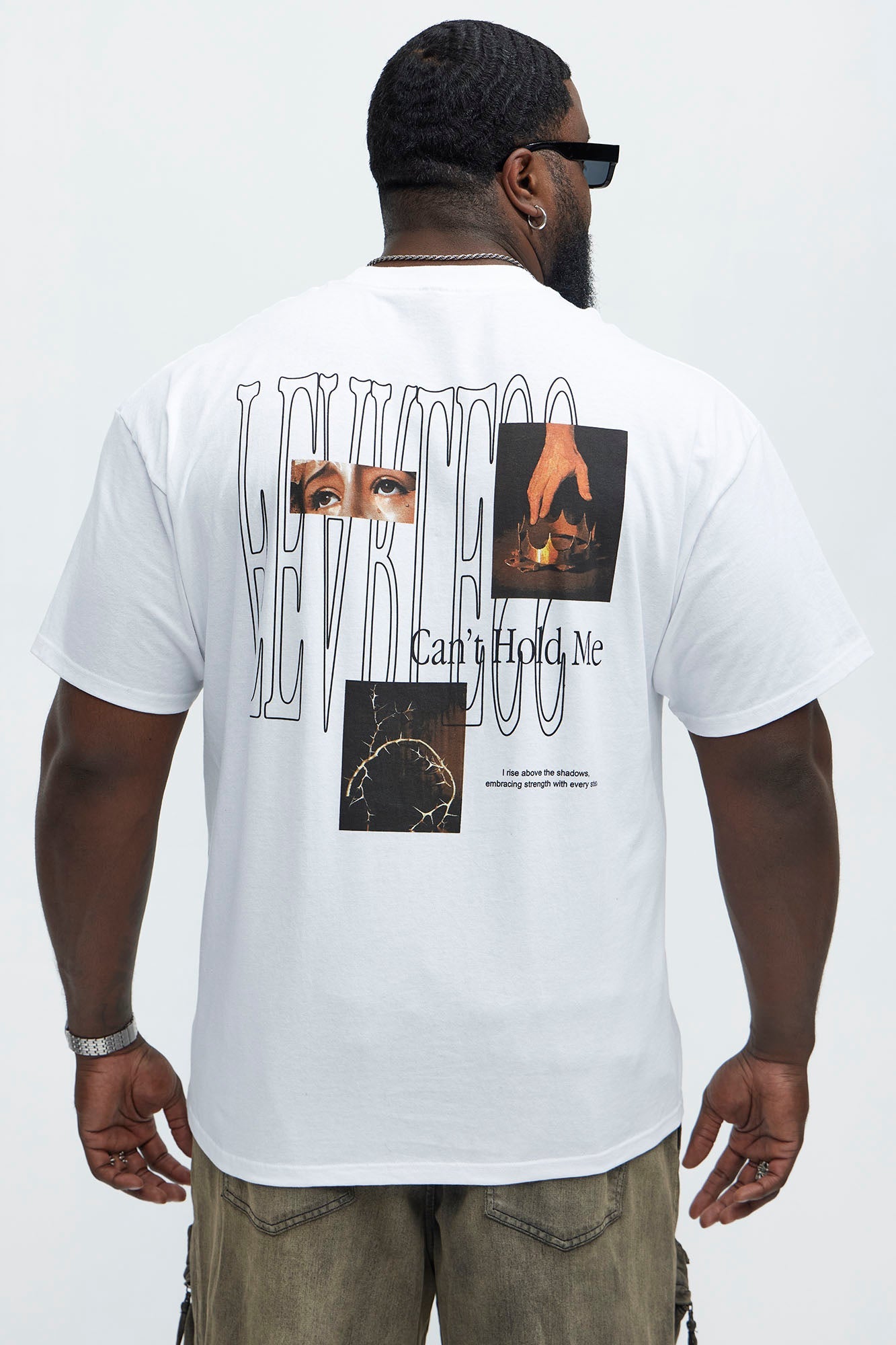 Fear Can't Hold Me Short Sleeve Tee - White