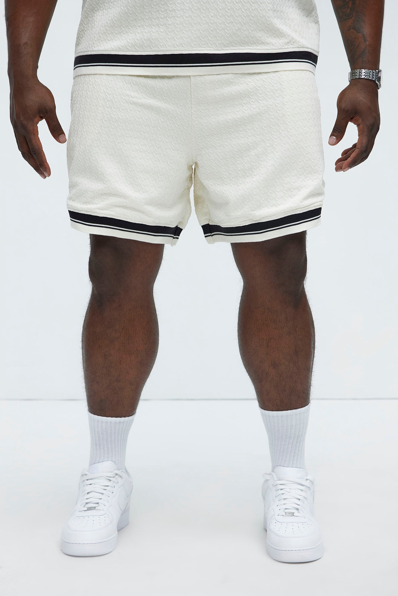 Princeton Textured Shorts - Cream