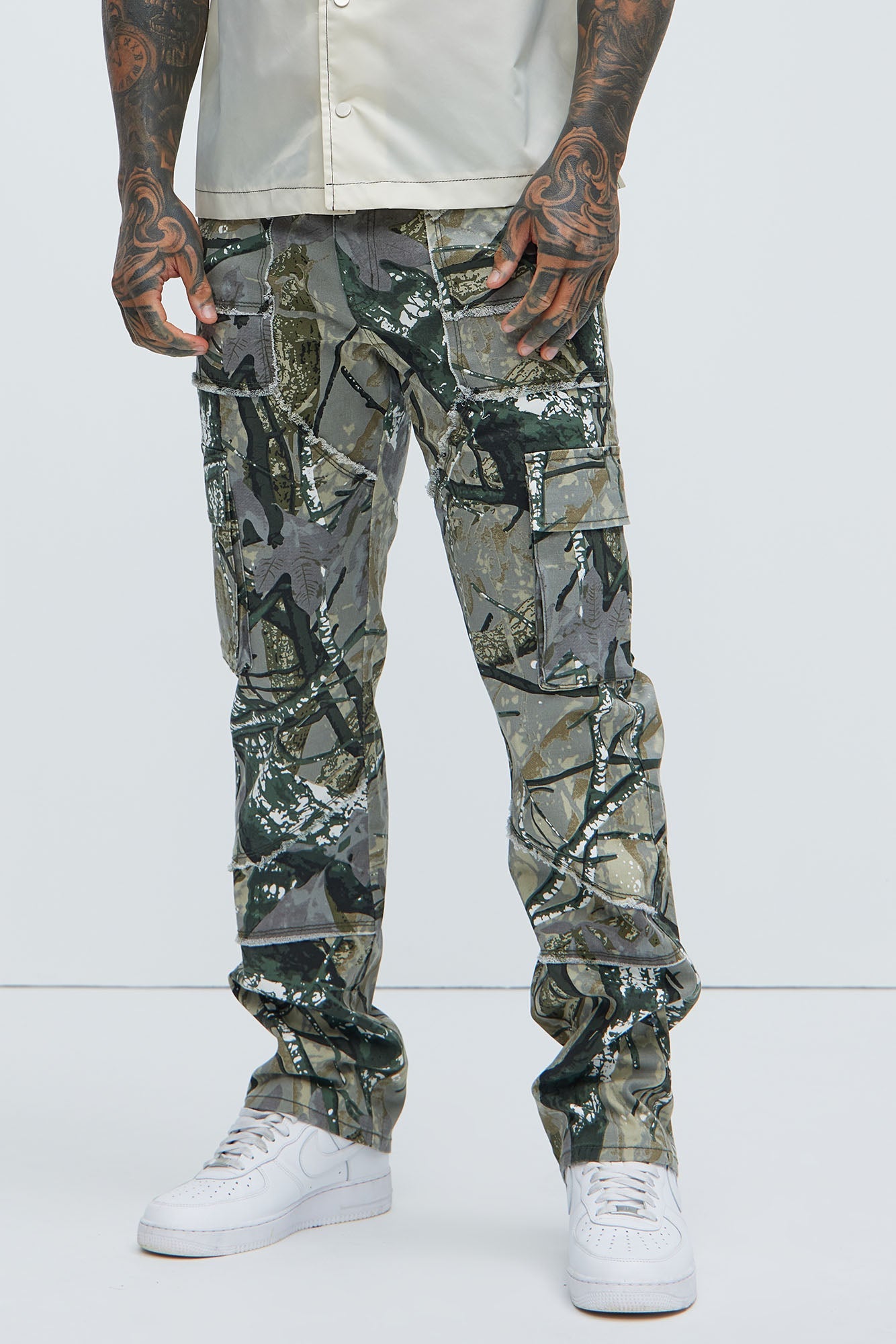Harvy Straight Pants - Camouflage