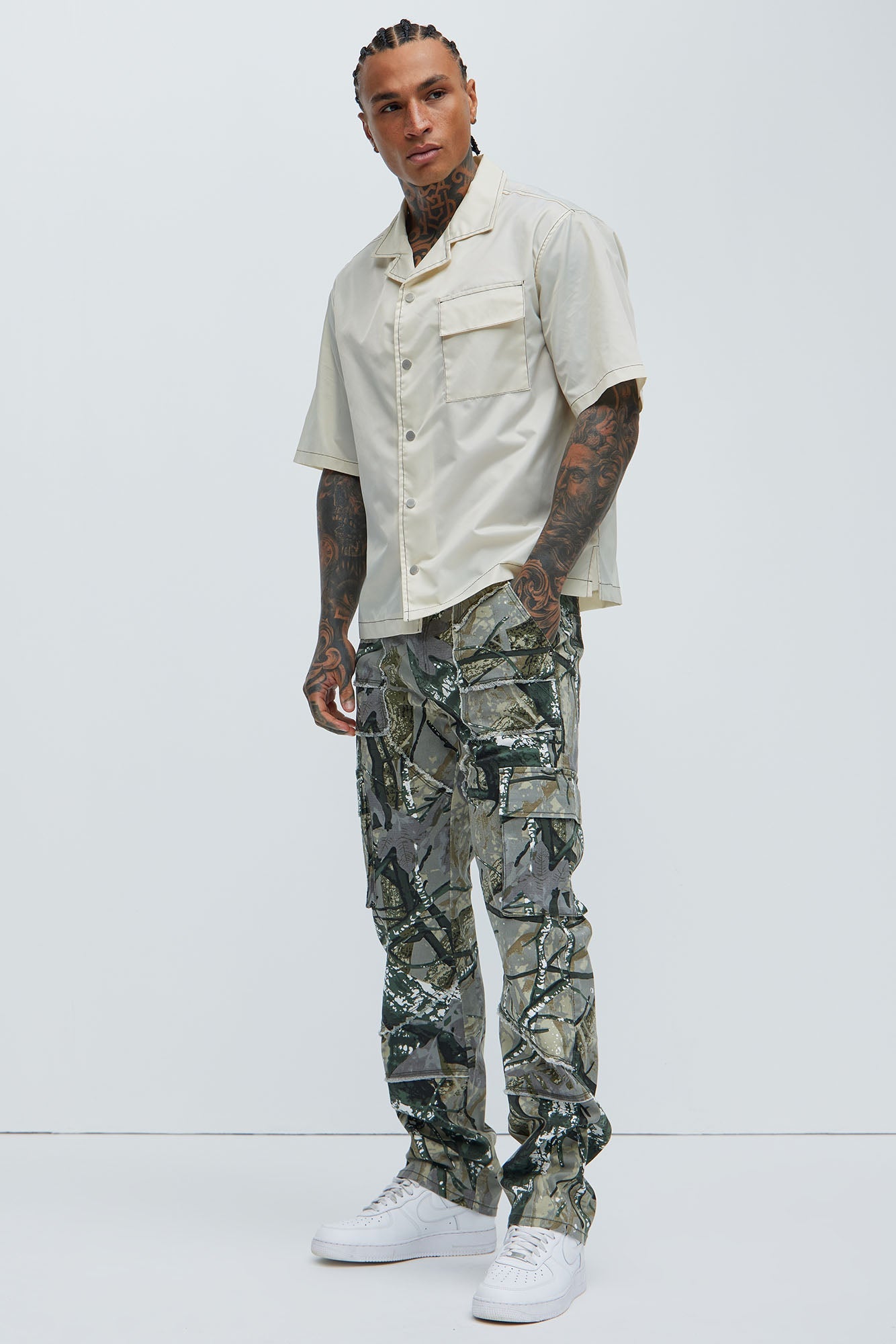 Harvy Straight Pants - Camouflage