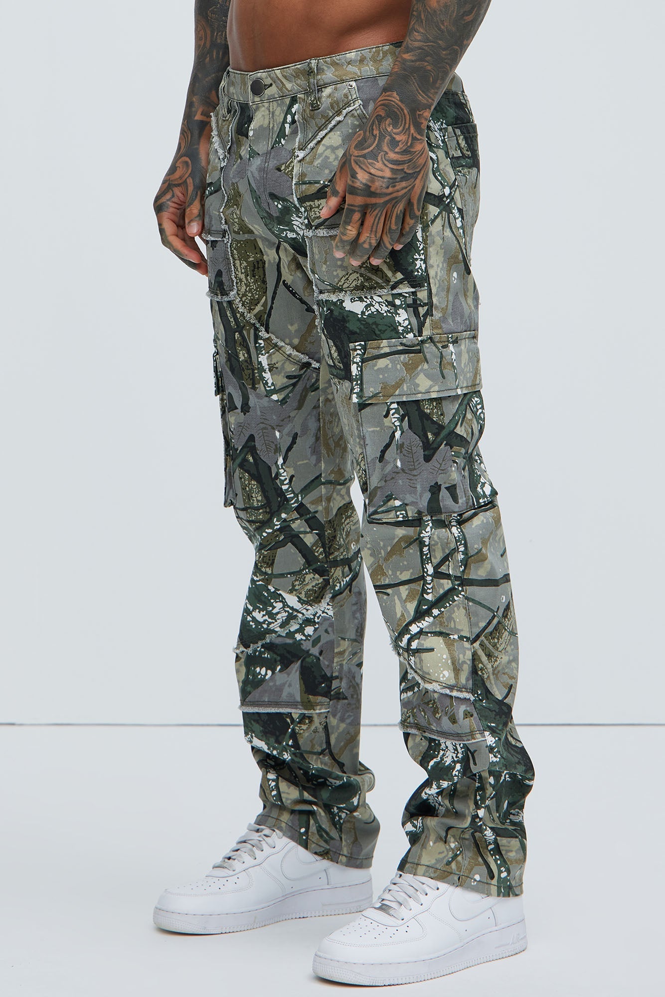 Harvy Straight Pants - Camouflage