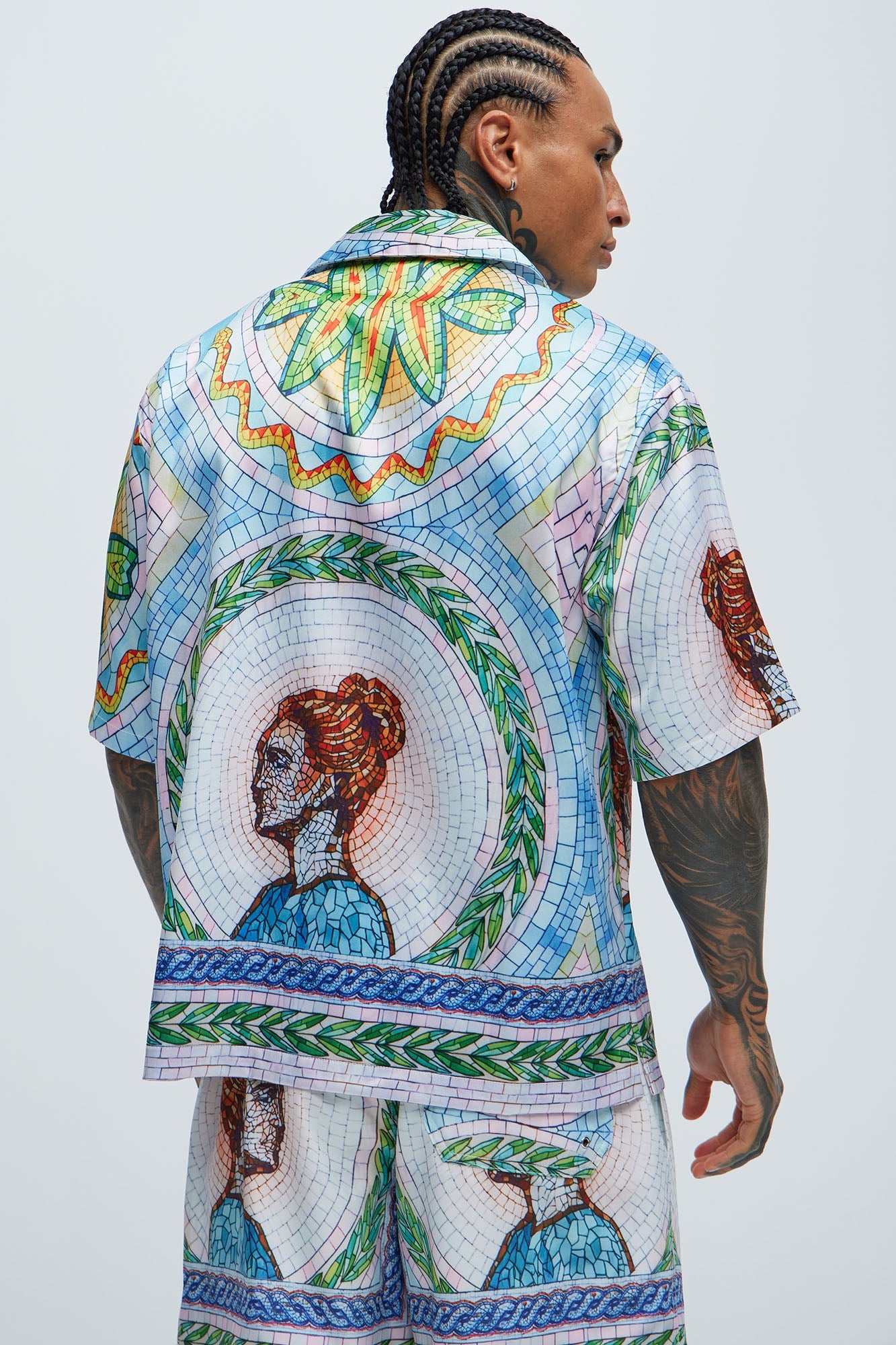 Atherton Mosaic Shirt - Blue/combo