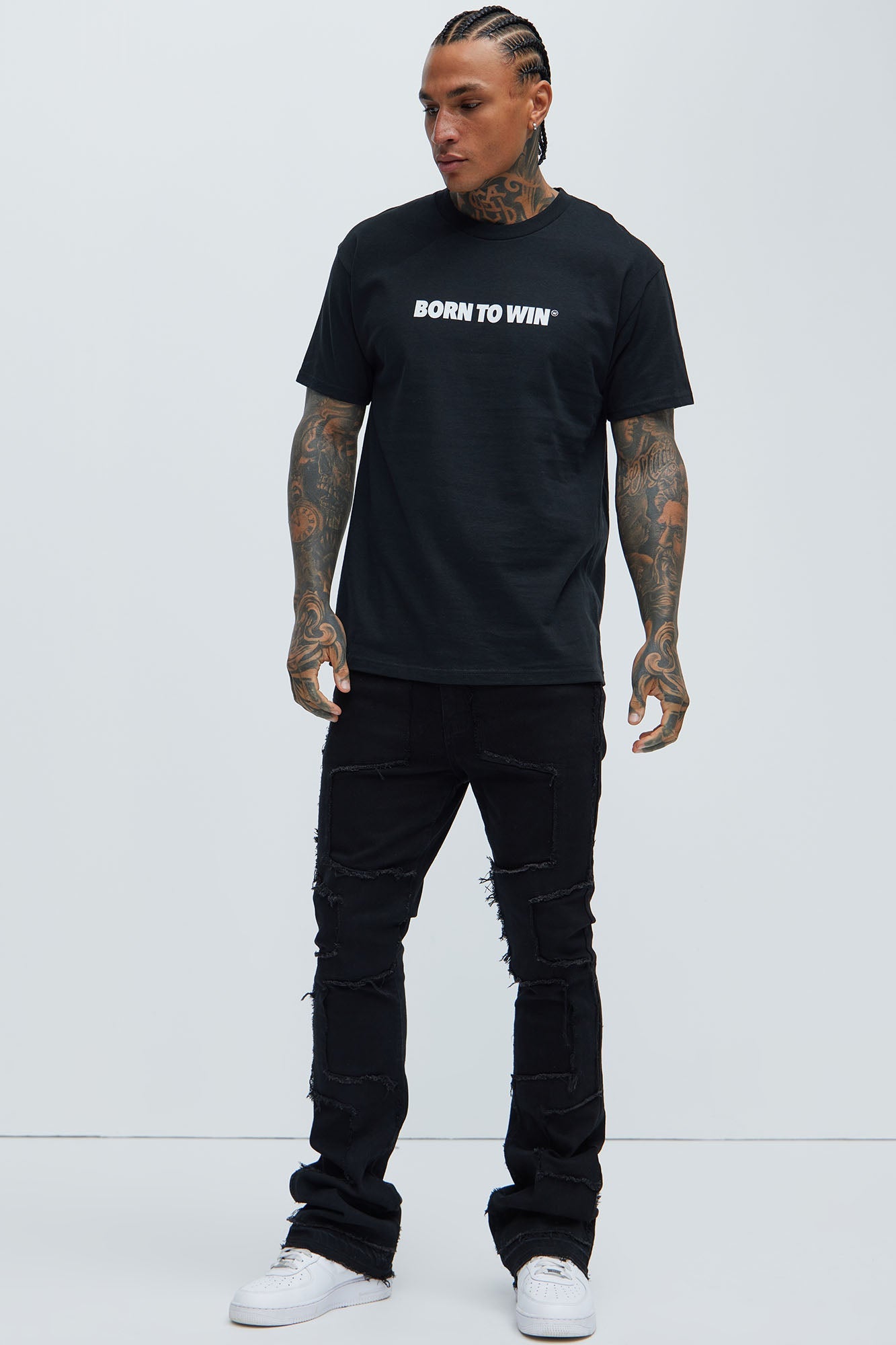 Born To Win Short Sleeve Tee - Black