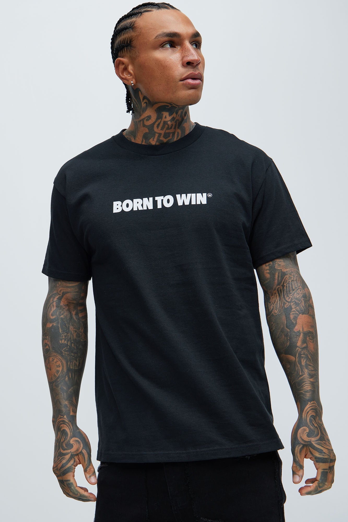 Born To Win Short Sleeve Tee - Black