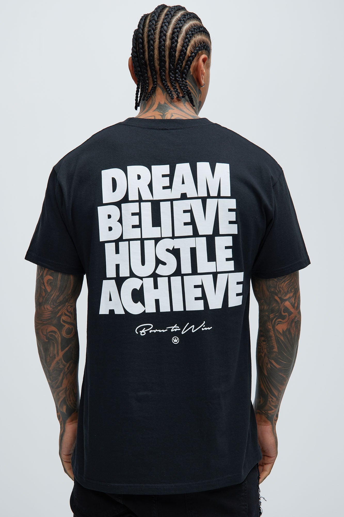Born To Win Short Sleeve Tee - Black