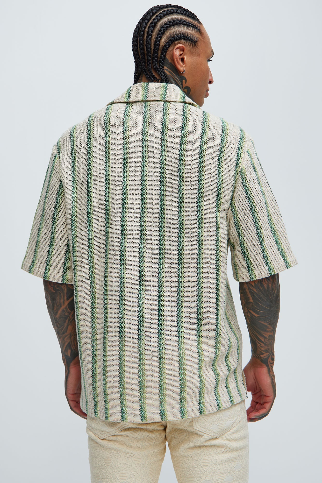 Peyton Textured Shirt - Green/combo