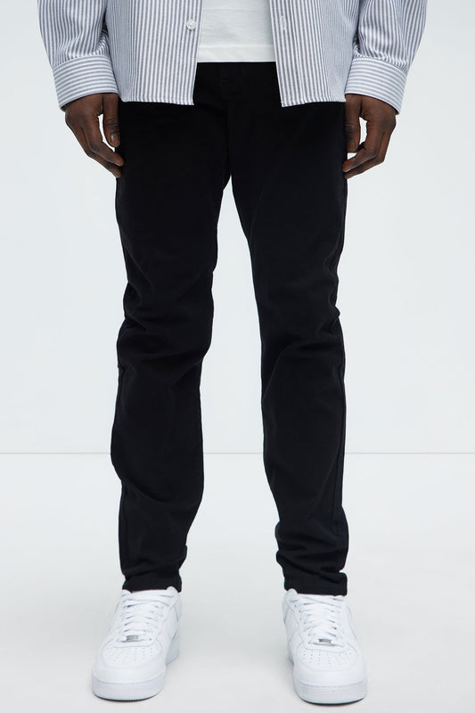 Mac Chino Skinny 5 Pocket Pants - Black