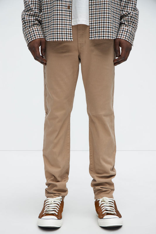 Mac Chino Skinny 5 Pocket Pants - Khaki