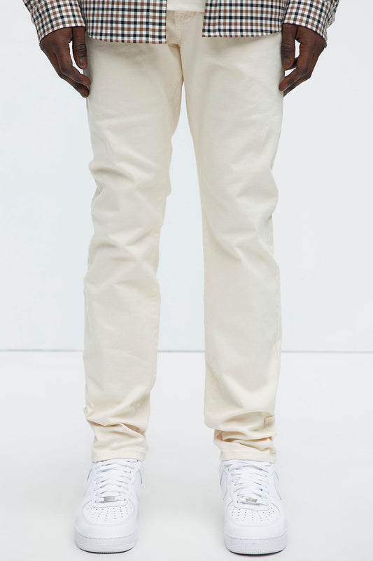 Mac Chino Skinny 5 Pocket Pants - Cream