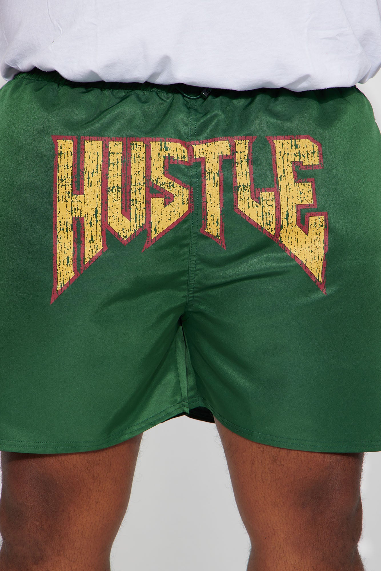 Hustle Game Swim Mid Trunk - Green