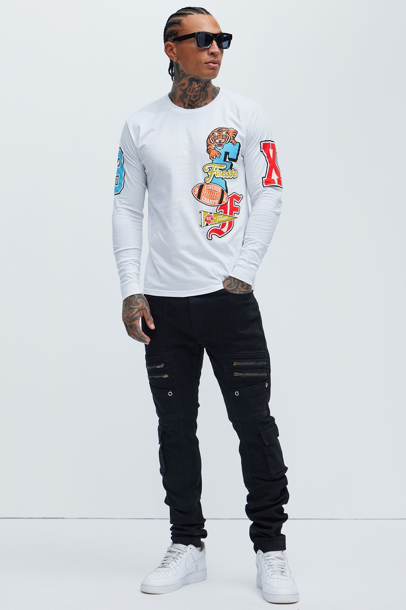 Johnny Vintage Skinny Cargo Jeans - Black