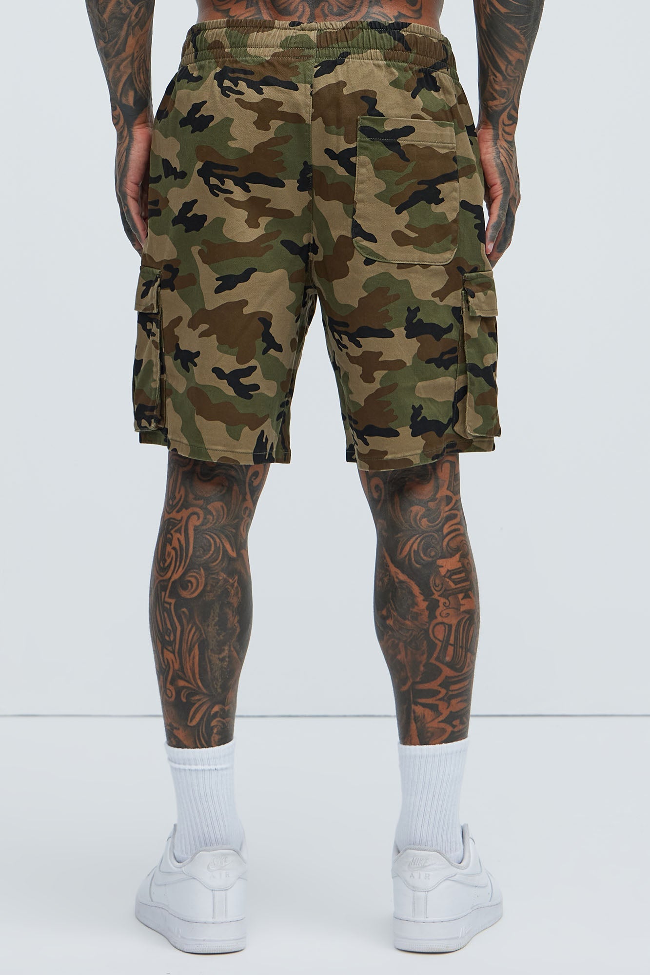 Twill Volley Cargo Shorts - Camouflage
