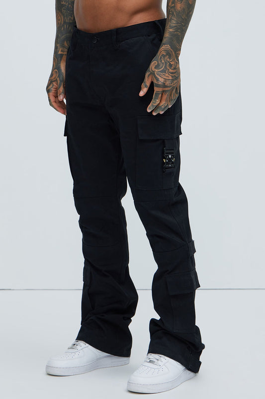 Nikko Slim Flare Pants - Black