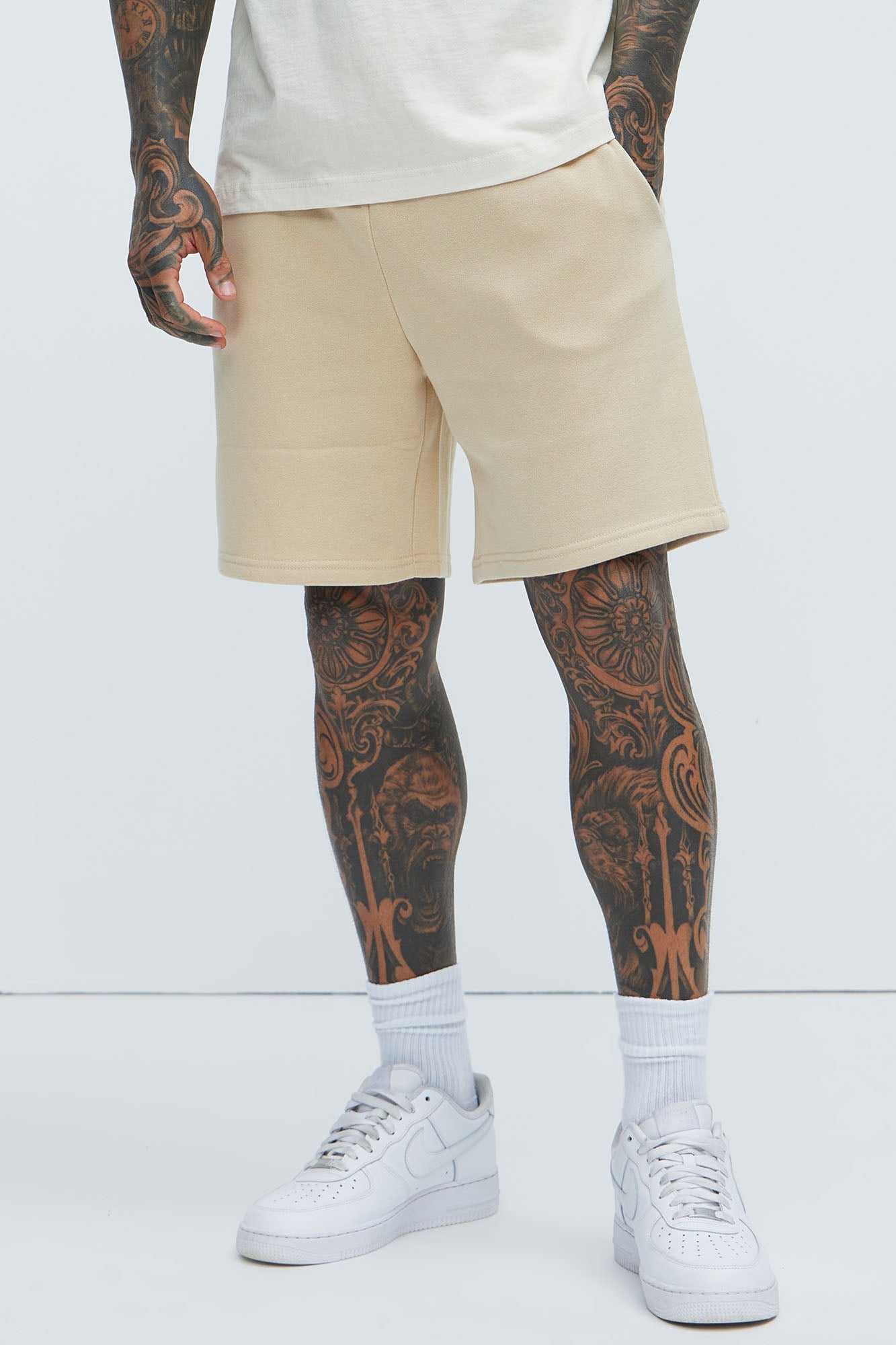 Tyson Sweatshort - Tan
