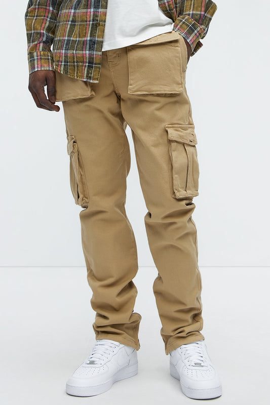 Hunter Slim Cargo Pants - Khaki