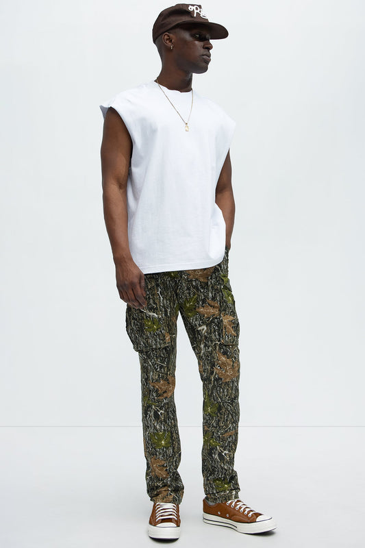 Summer Games Slim Cargo Pants - Green/combo