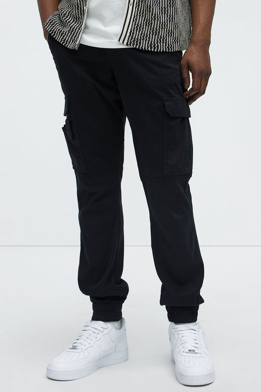 Slim Kryptonite Cargo Jogger - Black