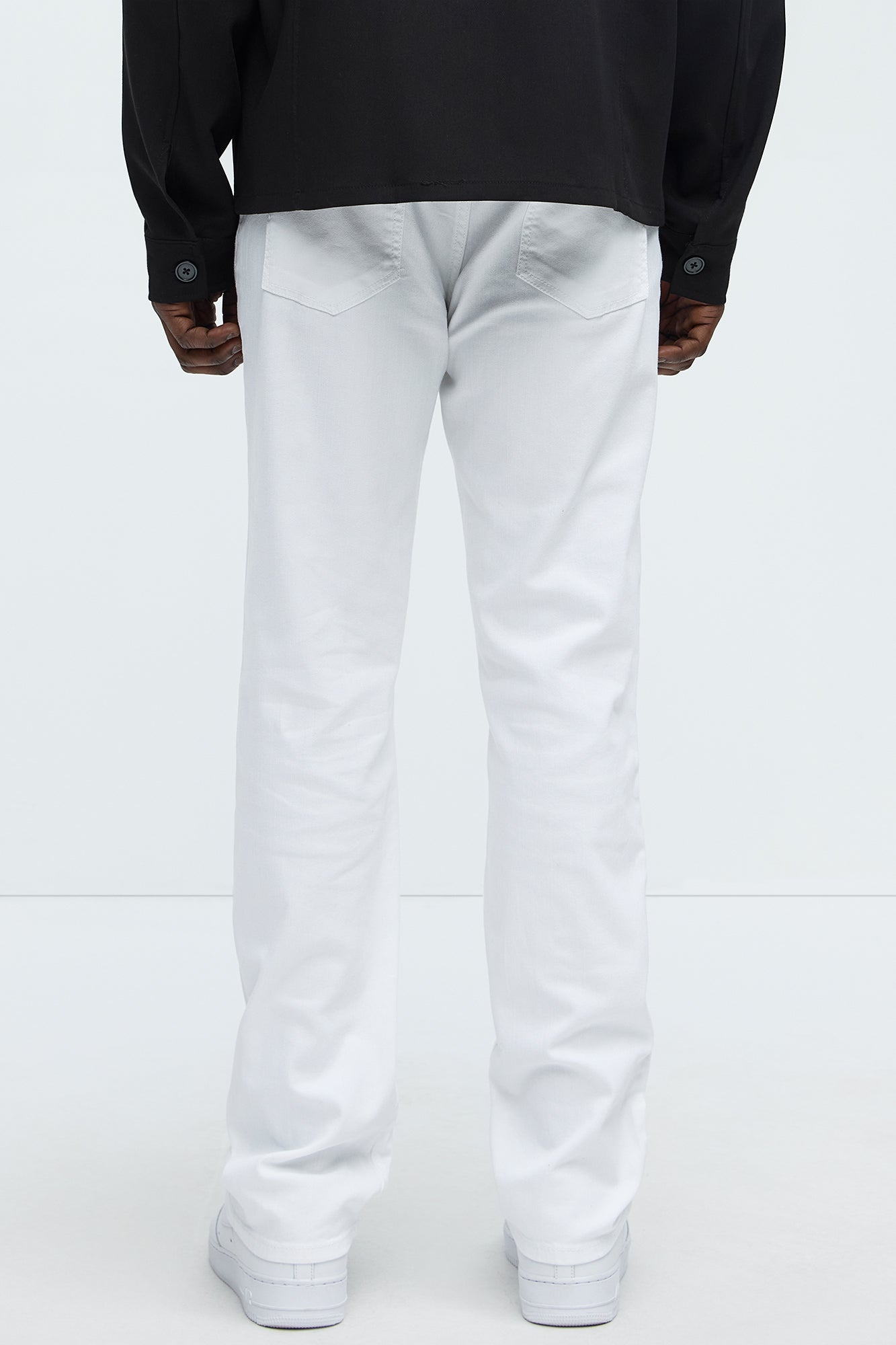 Mike Straight Taper Jeans - White