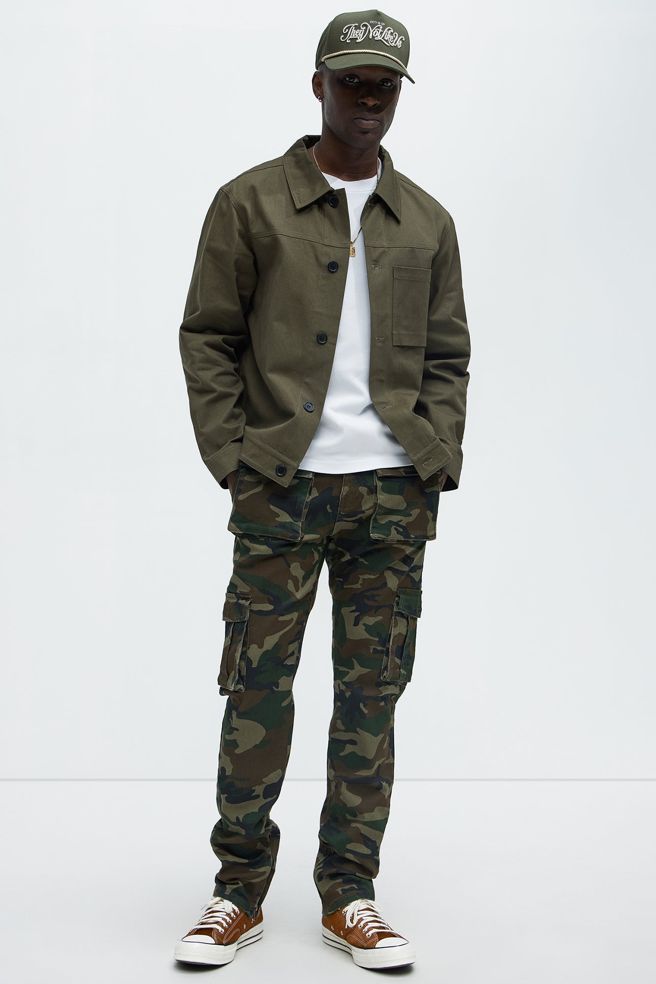 Hunter Slim Cargo Pants - Camouflage