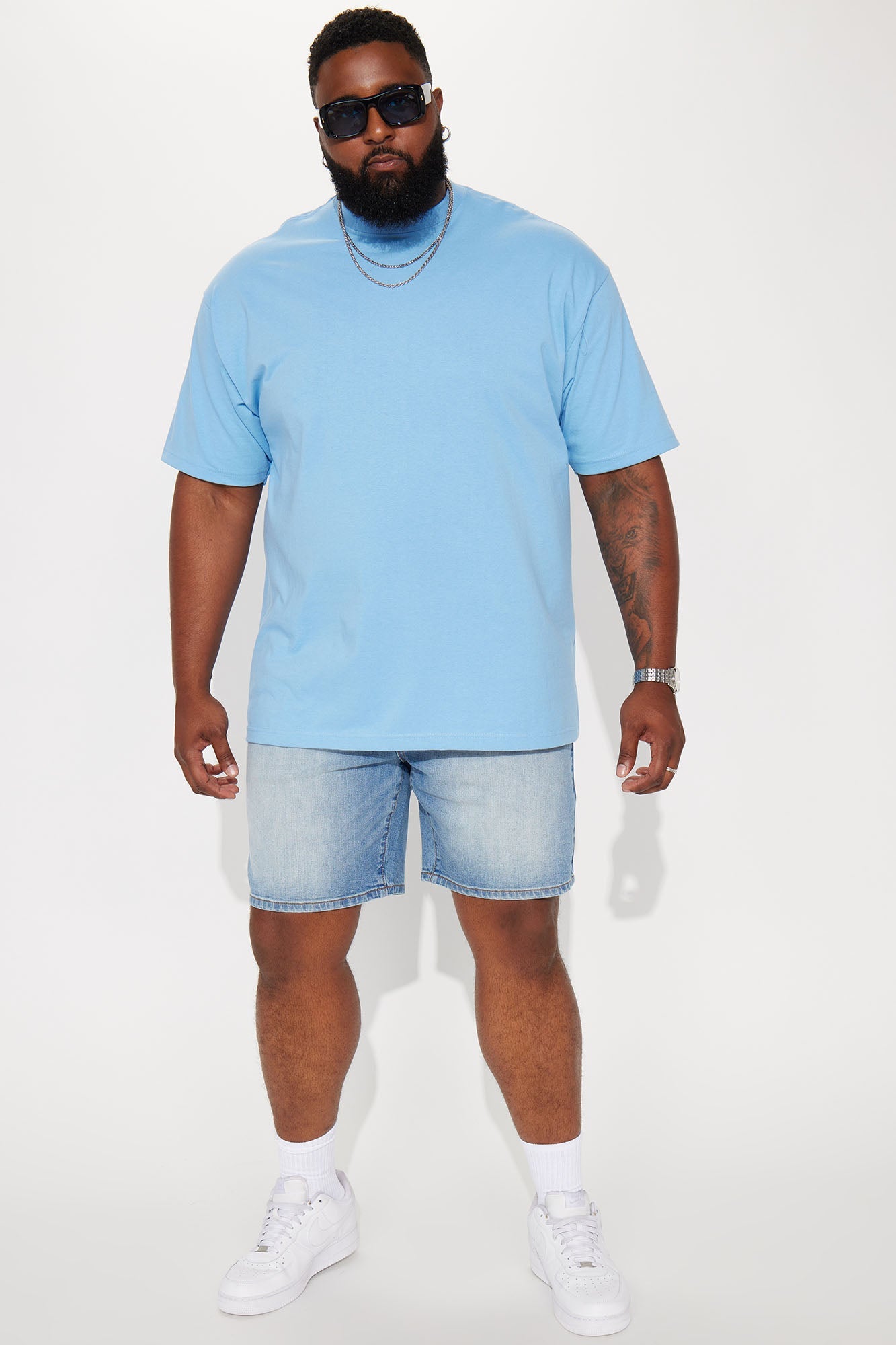 Cornell Slim Denim Shorts - Light Wash