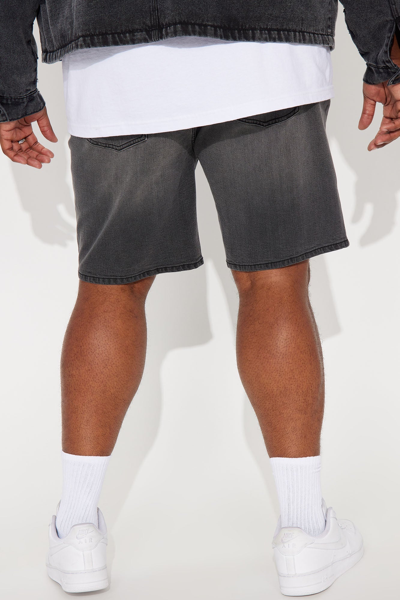 Cornell Slim Denim Shorts - Black Wash