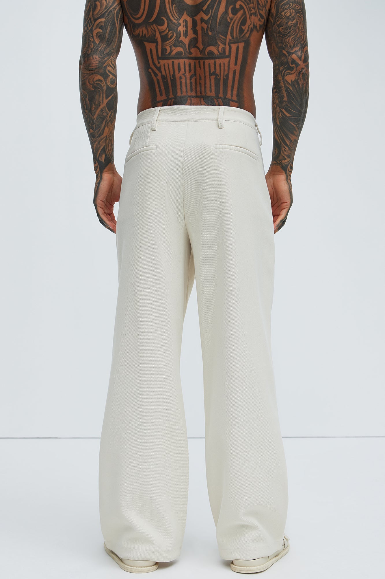 Turner Relaxed Trouser Pants - Cream