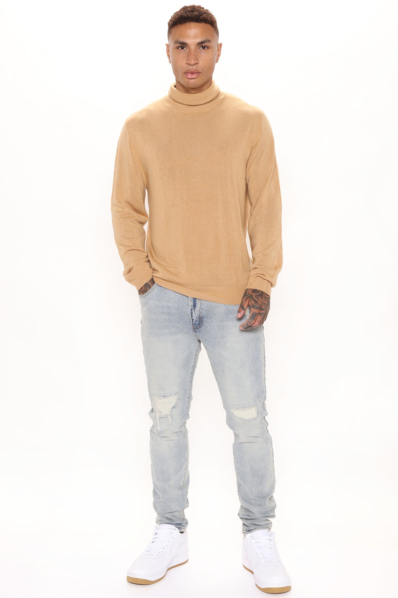 DeAngelo Turtleneck Sweater - Camel