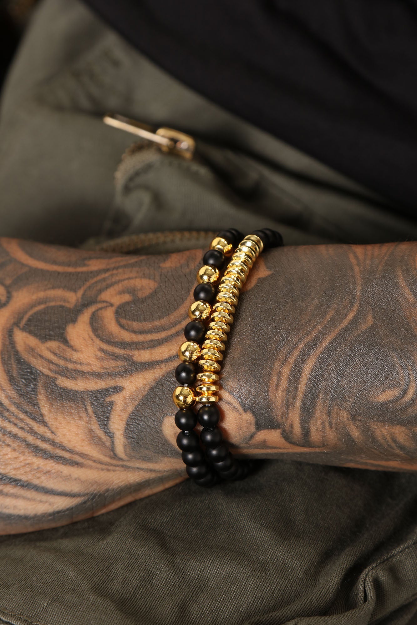 Hollywood Beaded Bracelet - Black/combo