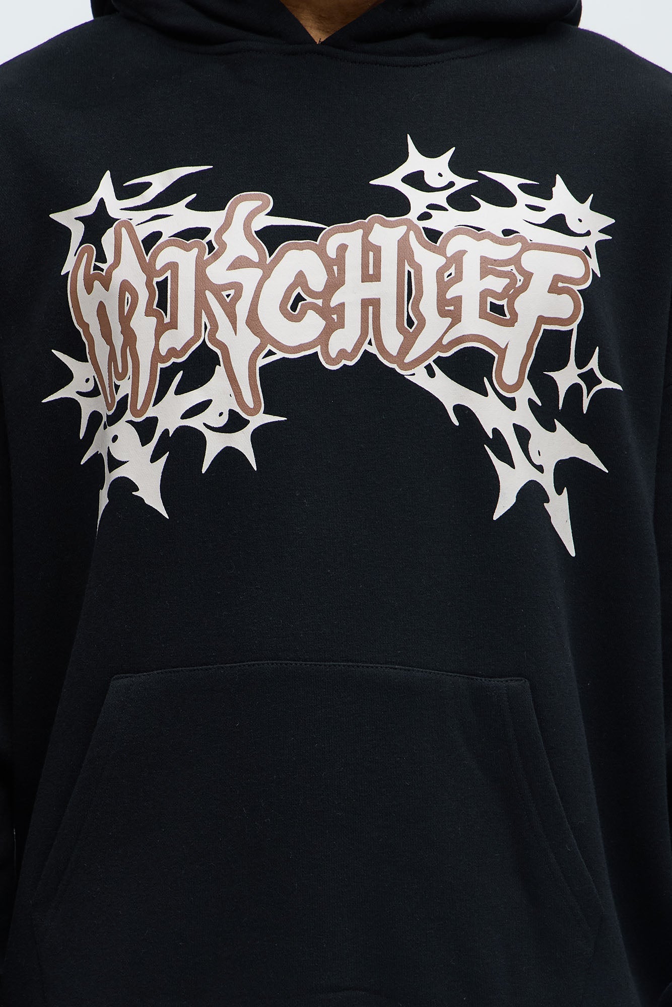 Tyson Mischief Oversized Hoodie - Black