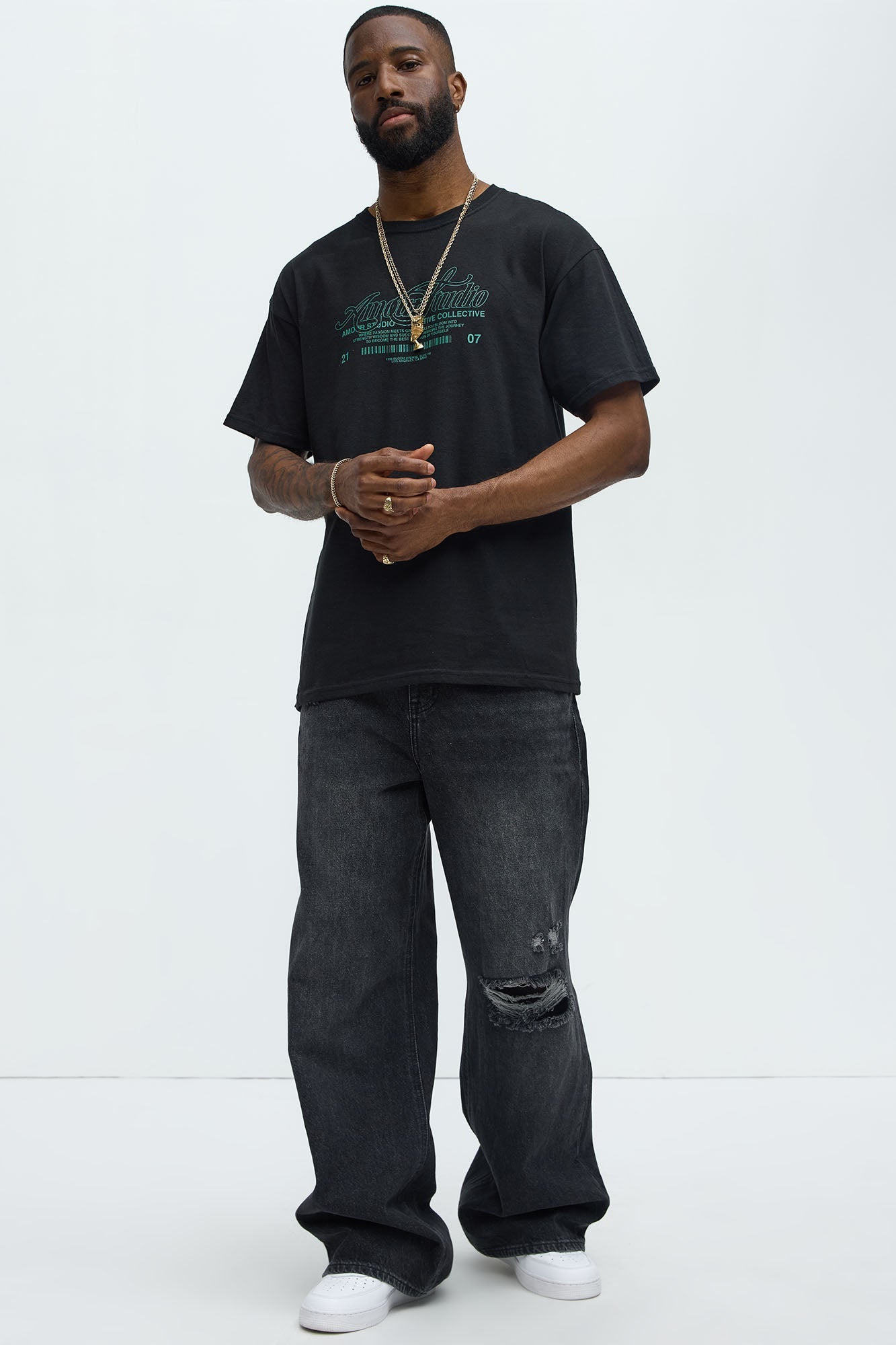 Amour Studio Short Sleeve Tee - Black