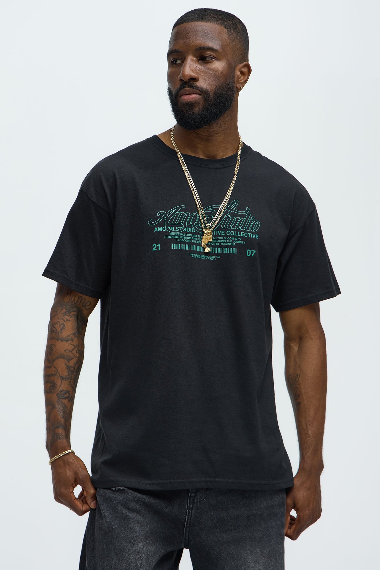 Amour Studio Short Sleeve Tee - Black