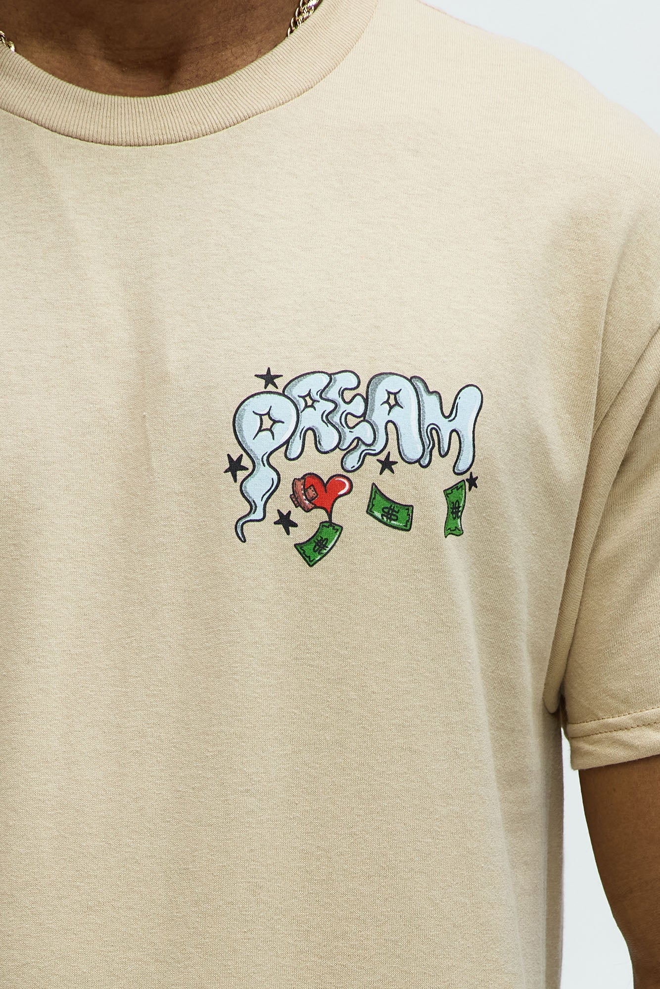 Deadly Dreams Short Sleeve Tee - Natural