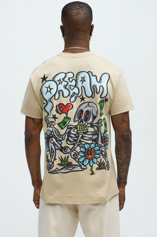 Deadly Dreams Short Sleeve Tee - Natural