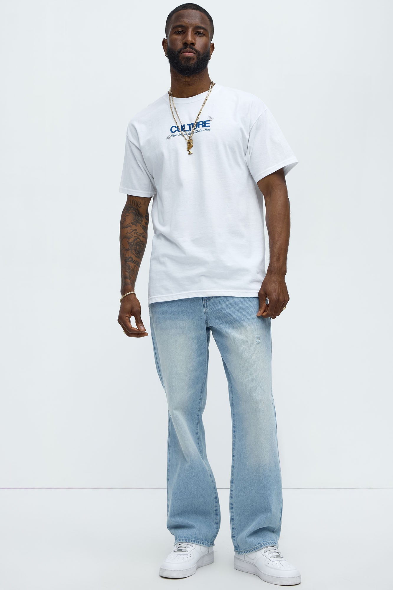 Culture Above All Short Sleeve Tee - White