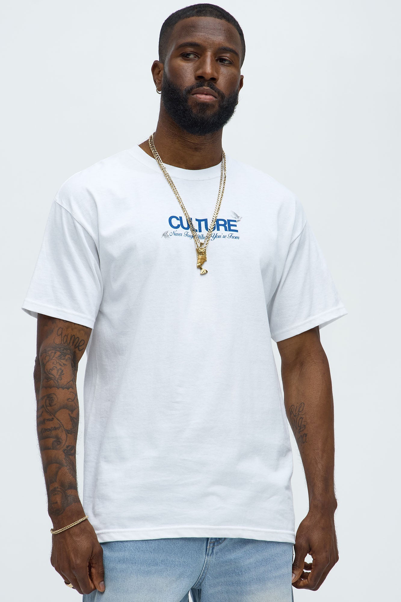 Culture Above All Short Sleeve Tee - White
